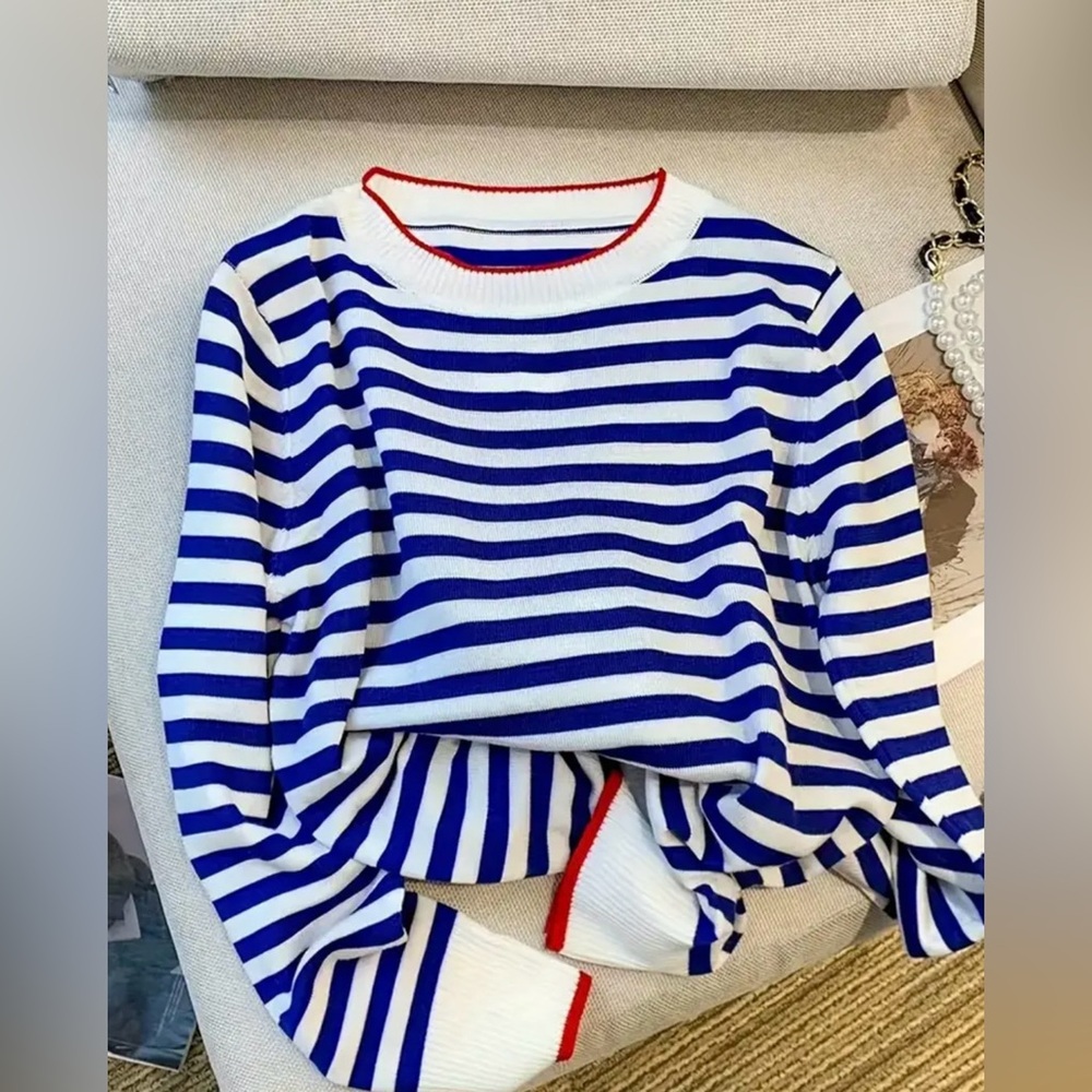 Milan Coastal Lightweight Crewneck Sweater Euro Summer - Picture 4 of 12